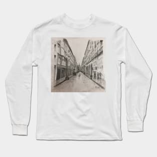 Rainy Street in Spain Long Sleeve T-Shirt